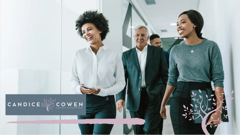 Colleagues together in a workplace