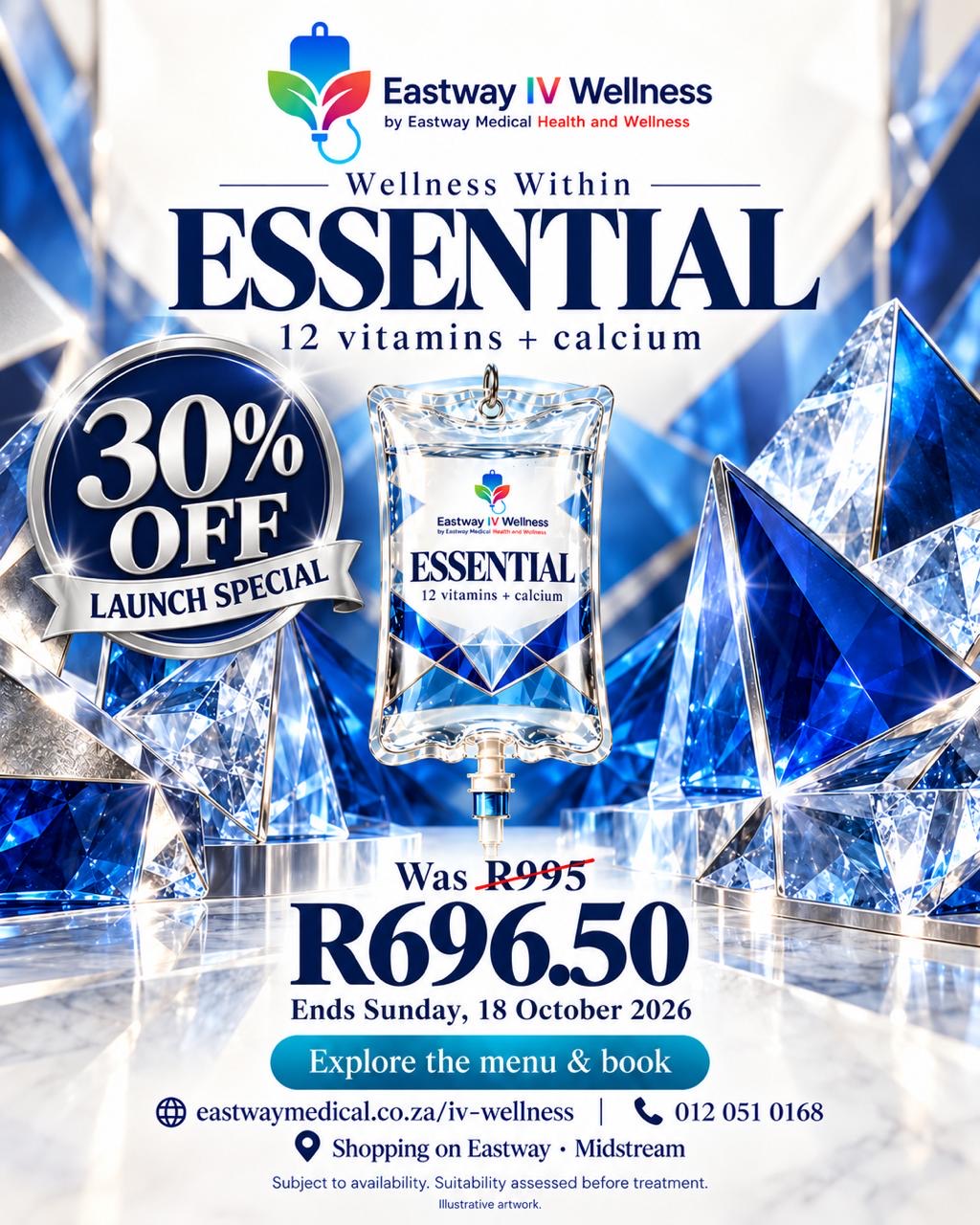 Essential · 30% off IVI launch special, ending 18 October 2026